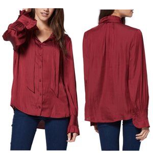PAIGE Leonetta Tie Neck Blouse